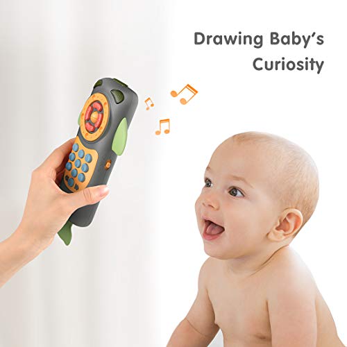 TUMAMA Baby Toys,Baby Mobile Phone Toy Early Educational Toys for 3 Month up Infant,Toddler(Black)