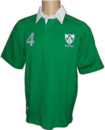 Irish Pride 4 Rugby Shirt, World Cup Rugby Shirt, Ireland Flag Sleeve, 4 Provinces, Green, Medium