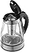 Gourmia GDK380 Multi Function Digital Tea Kettle, Programmable Touch Screen Time & Temperature with Real Time Digital Water Boil Monitor, Glass, With Tea Infuser 2 Quarts
