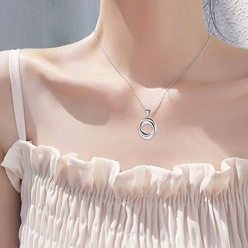 image for Imrsanl Circle of Life Urn Necklace Cremation Jewelry Ashes Holder for