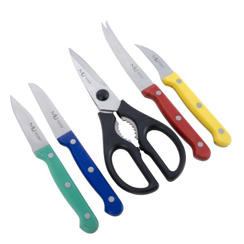 MIU France 4-Piece Paring Knife Set with Kitchen Shears