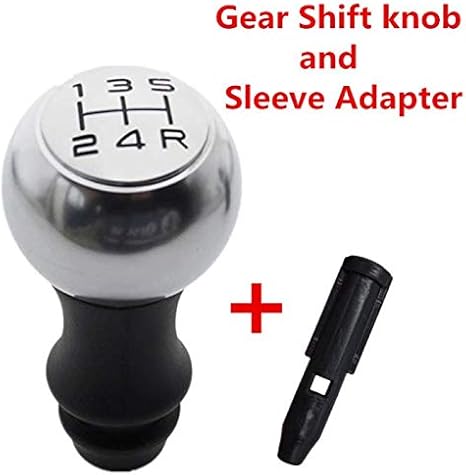 Amazon 5 速度 Vts スポーツステンレス鋼マニュアルギアシフトノブレバー用プジョー 106 6 306 406 107 7 307 308 407 勝利 Gearknob And Adapter シフトノブ 車 バイク