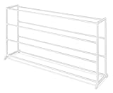Whitmor 20-Pair Floor Shoe Stand, White (Kitchen)