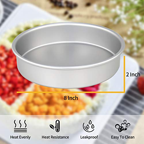 Kellowi Anodized Aluminum cake pans, cake pan set with 40 Pieces