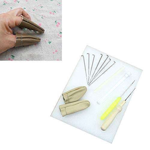 Domccy 1set Wool Practical Felt Tool Exquisite Exquisite Needle Felt kit for Leather Sewing Leathercraft Work