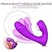 Clitoral Sucking Vibrator，G Spot Vibrating Realistic Dildo 2 in 1 Vibrators Clitoris & G-Spot Stimulator with 9 Suction & Vibration Modes Waterproof, Rechargeable (Purple)