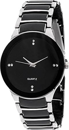 Quartz Movement Analogue Black Dial Mens Wrist Watch -IJHGGFR434-p