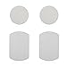 Metal Plate, Mingo Metal Plates 3M Adhesive Back Magnetic Car Dash Mount Cell Phone GPS Tablet Holder (4 Pack, 2 Rectangle 2 Round) Silver