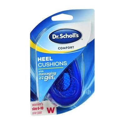 Dr. Scholls Massaging Gel Heel Cushions for Women Size 6-10 - 1 PR, Pack of 5