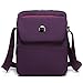 CoolBELL 10.6 inches shoulder bag Fabric messenger bag iPad carrying case Hand bag Tablet Briefcase Waterproof Oxford cloth laptop computer shoulder bag for iPad/Men/Women/College/Teen,Purple