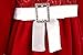 Lilax Little Girls' Sparkle Holiday Christmas Santa Red Dress with Hat