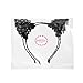 ETEREAUTY Headbands Lace Cat Ear Christmas Hairbands Hair Accessories for Women Girls Gift 2 Pieces