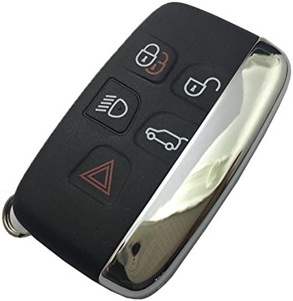 Horande Smart Car Key Cover Housing Case For Range Rover Replacement Original Shell For Jaguar Entry Remote Case Fob (Red)