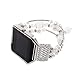 iGK Replacement Band Compatible for Fitbit Blaze,Metal Bracelet Jewelry Replacement Wristband with Metal Frame Compatible for Fitbit Blaze