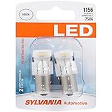 SYLVANIA - 1156 LED White Mini Bulb - Bright LED Bulbs, Ideal for Back Up, Daytime Running Light (DRL) and More. (Contains 2 Bulbs)