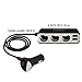 [Upgraded Version] EasyJoy 3-Socket 4-USB Cigarette Lighter Splitter 12V/24V 120W Car Charger