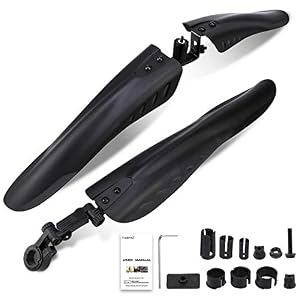TAGVO Bike Mudguard Set for 24/26/27.5 inch, 3 Parts-Universal Full Cover Thicken Widen Bicycle Fenders Set Mountain…