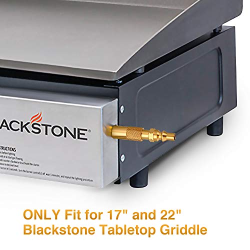 WADEO 1/4" RV LP Quick Connect/Disconnect Conversion Fitting for