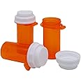 Ezy Dose Pill Box and Medicine, Vitamin Container & Vial | 10 Dram Storage | Child-Resistant Cap | Case of 250