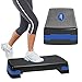 Aduro Sport Aerobic Exercise Step Deck, Adjustable Workout Fitness Stepper Exercise Platform with Risers