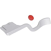 Thumb Grip With Concave Shutter Release Button for Fujifilm XT10 XT20 XT30 XT30 II XT2 XT3 Camera,Metal Camera Thumbs Up Rest Hand Grip (Silver)