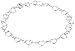 Amazon Essentials Sterling Silver 5.3mm Heart-Link Bracelet, 7.25' (previously Amazon Collection)