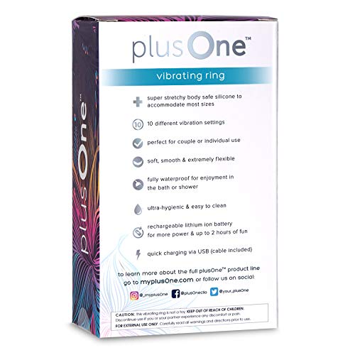 plusOne Vibrating Ring, for Couples or Individuals, 10 Vibration