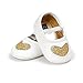 RVROVIC Baby Girl Moccasins Princess Sparkly Premium Lightweight Soft Sole Prewalker Toddler Shoes (S:0-6 Months, C010-Gold)