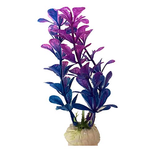 Godagoda Artificial Aquatic Plants, Artificial Fish Tank Decorations, Aquarium Artificial Plastic Plants Decor Aquarium Landscape 1pcs