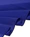 ABYOXI Midi Dreeses,Women 3/4 Sleeve Wear to Work Business Belted Zipper Cocktail Dress Royal Blue M