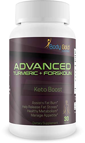 Turmeric + Forskolin Weight Loss - Advanced Turmeric - Advanced Formula - Keto Boost - Assist Fat Burn - Helps Release Fat Stores - Healthy Metabolism - Manage Appetite - Find Your True Waist
