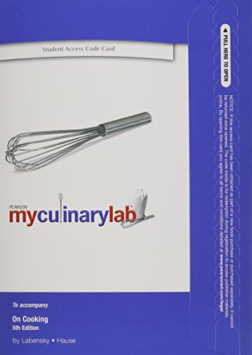 MyCulinaryLab without Pearson eText -- Standalone Access...