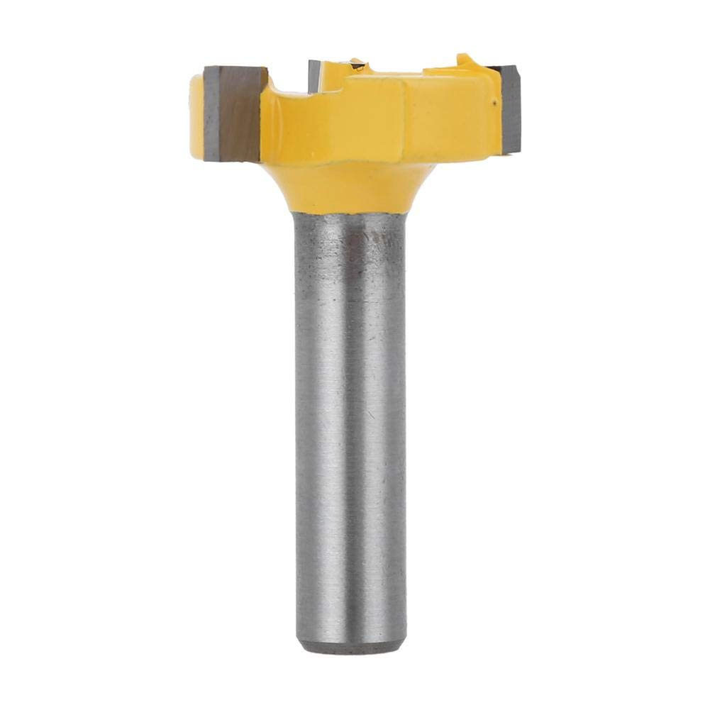 CNC Spoilboard Surfacing Router Bit, Maximum Cutting Diameter 24mm 1/4" Depth Slotting 3 Flute Coating Flattening Router Bits, for Wood Milling Cutter Planer (8mm Shank)