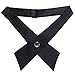 Weixinbuy Men's Adjustable Solid Color Uniform Cross Ties Black