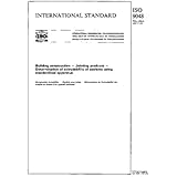 ISO 9048:1987, Building construction -- Jointing products -- Determination of extrudability of sealants using standardized apparatus