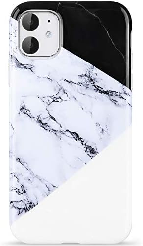 VIVIBIN iPhone 11 Case 6.1 inch for Men Women Girls,Black and White Marble with Clear Bumper Soft Silicone Rubber TPU Cover Slim Fit Protective Phone Case for iPhone 11 2019