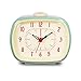 Slash Vintage Retro Old Fashioned Quiet Non-Ticking Sweep Second Hand, Quartz Analog Desk Clock, Battery Operated, Loud Alarm (Dark Sky Blue)