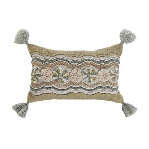 COJIN ALGODON 50X30 466GR, BORDADO A MANO