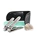 Premium Nail Clippers Set | Fingernail and Toenail Clipper with Nail File, Case and Emery Board | Stainless Steel Nail Cutter Tool Long and Wide for Precise and Clean Cuts | Buy Reliability
