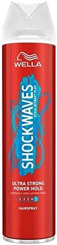 Shockwaves Ultra Strong Power Hold Hairspray 250ml (PACK OF 4)
