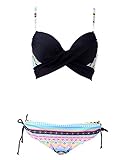 HDE Women's Two Piece Bikini Padded Swimwear Assorted Swimsuit Fashion Beachwear