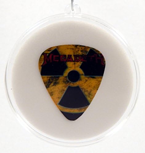 Megadeth Guitar Pick #2/12 With MADE IN USA Christmas Tree Ornament Capsule