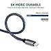 iPhone Charger, Cablex Lightning to USB Cable 3Pack 3FT 6FT 10FT Nylon Braided Charging Cord Compatible with iPhone X 8 8Plus 7 7Plus 6s 6sPlus 6 6Plus SE 5 5s 5c iPad iPod & More (Blue)
