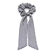 6Pcs Bandana Hair Scrunchies, Chiffon Elastic Hair Bands Hair Scarf, Vintage Hair Accessories Ropes Ponytail Holder Scrunchy Ties for Women Girls (6 Colors Pack B)