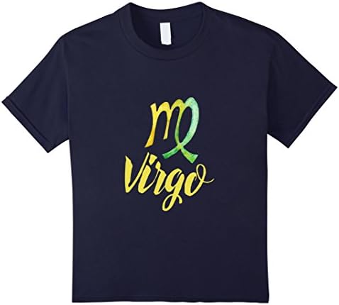 Kids Virgo t-shirt virgo the virgin symbol tee shirt birthday 12 Navy