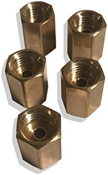 ASD Brake Line Unions For 3/16 Tube (3/8-24 Thread, Inverted Flare) (Pack of 5)