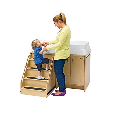 Kize Children Infant Changing Table with Stairs Baby Toddler Diapering Mats Trays