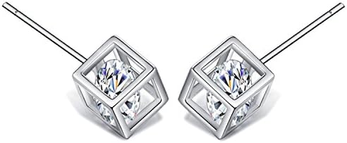 18K Gold Plated/White Gold Plated 925 Sterling Silver Stud Earrings For Women