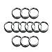 THINKCHANCES Food Grade and BPA Free Silver Stainless Steel Rust Resistant Dishwasher Safe Screw Bands/Rings for Mason, Ball, Canning Jars (12 Pack, Wide Mouth)