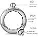 Qingo Bracelet Flask Bangle Flask Creative Stainless 304 Steeland Hip Flask Funnel Set for Women 3.5 oz. 2 pcs (Sliver & Coppery)
